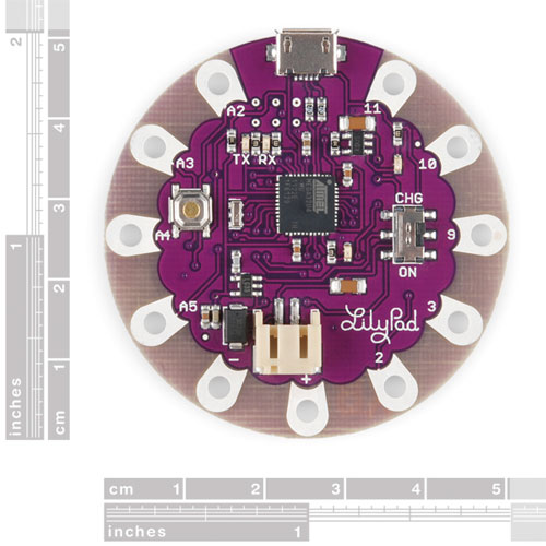 Retired - LilyPad Arduino USB - ATmega32U4 Board - Click Image to Close