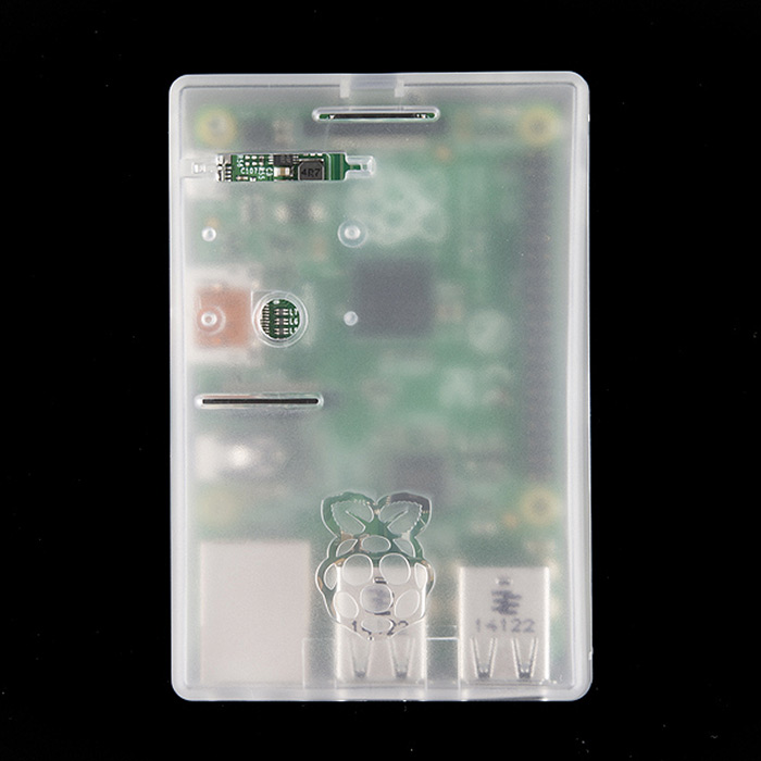 Retired - Raspberry Pi - Model B+ Enclosure (Clear) - Click Image to Close