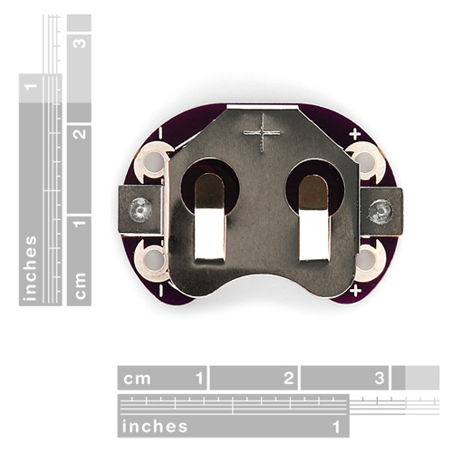 Retired - Lilypad Coin Cell Battery Holder - Click Image to Close