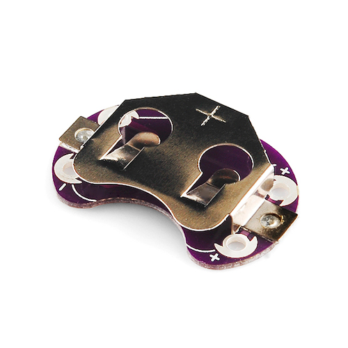 Retired - Lilypad Coin Cell Battery Holder - Click Image to Close