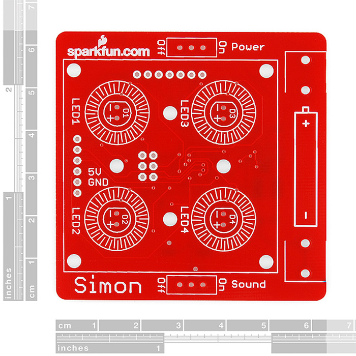 SparkFun Simon Says - Surface Mount Soldering Kit - Click Image to Close