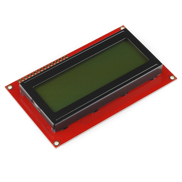 Basic 20x4 Character LCD - Black on Green 5V - Click Image to Close
