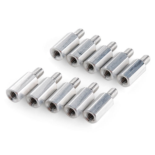 Standoff - Metal Hex (3/8", 4-40, 10 pack) - Click Image to Close