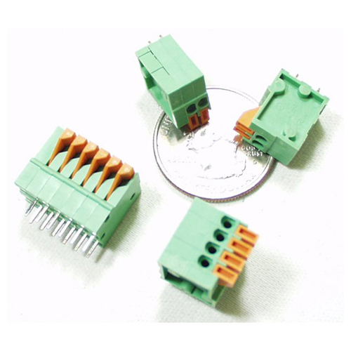 Spring Terminals - PCB Mount (4-Pin) - Click Image to Close