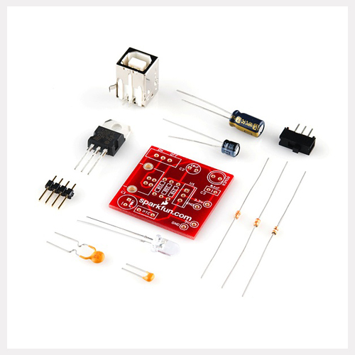 Breadboard Power Supply USB - 5V/3.3V - Click Image to Close