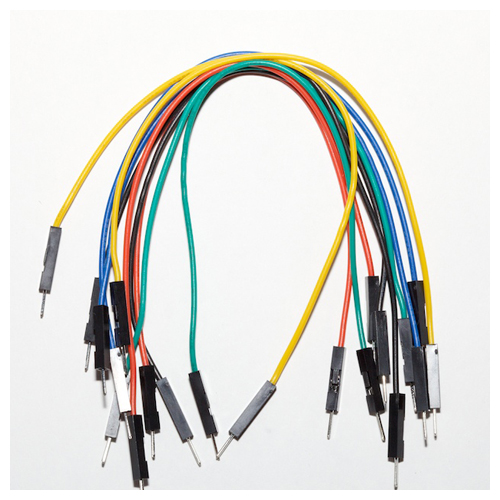 Jumper Wires Premium 6" M/M Pack of 10 - Click Image to Close