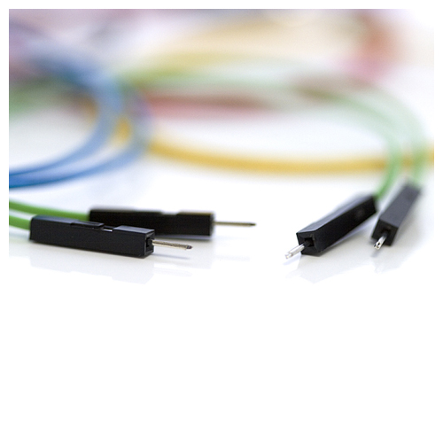 Jumper Wires Premium 12" M/M Pack of 10 - Click Image to Close