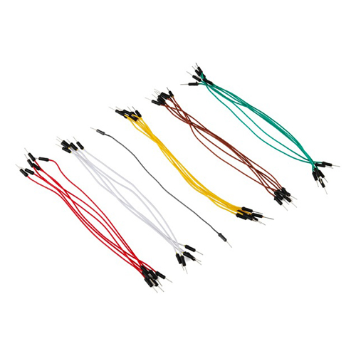 Jumper Wires Standard 7" M/M Pack of 30 - Click Image to Close