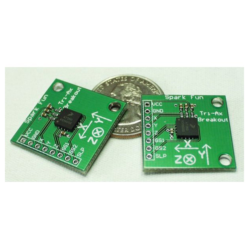 Retired - Triple Axis Accelerometer Breakout - MMA7260Q - Click Image to Close