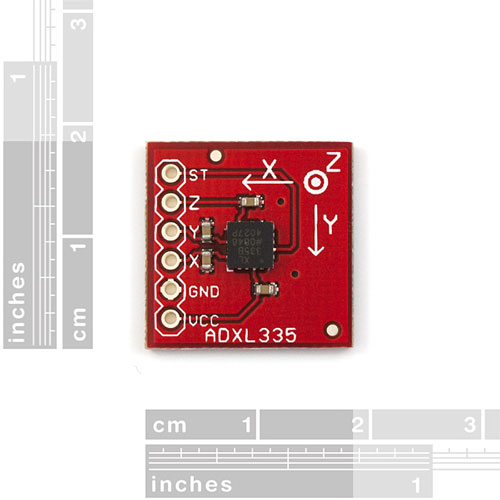 Triple Axis Accelerometer Breakout - ADXL335 - Click Image to Close