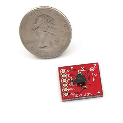 Triple Axis Accelerometer Breakout - ADXL335 - Click Image to Close