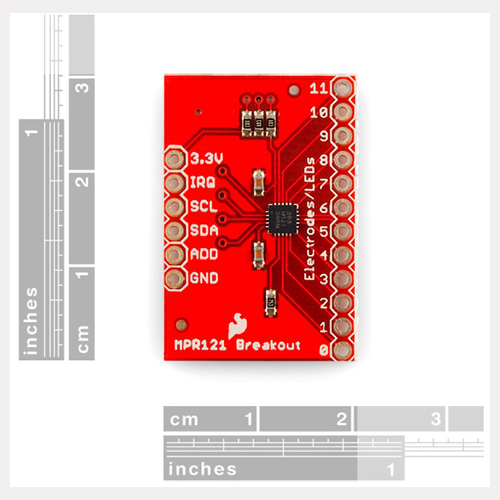 Retired - MPR121 Capacitive Touch Sensor Breakout Board - Click Image to Close