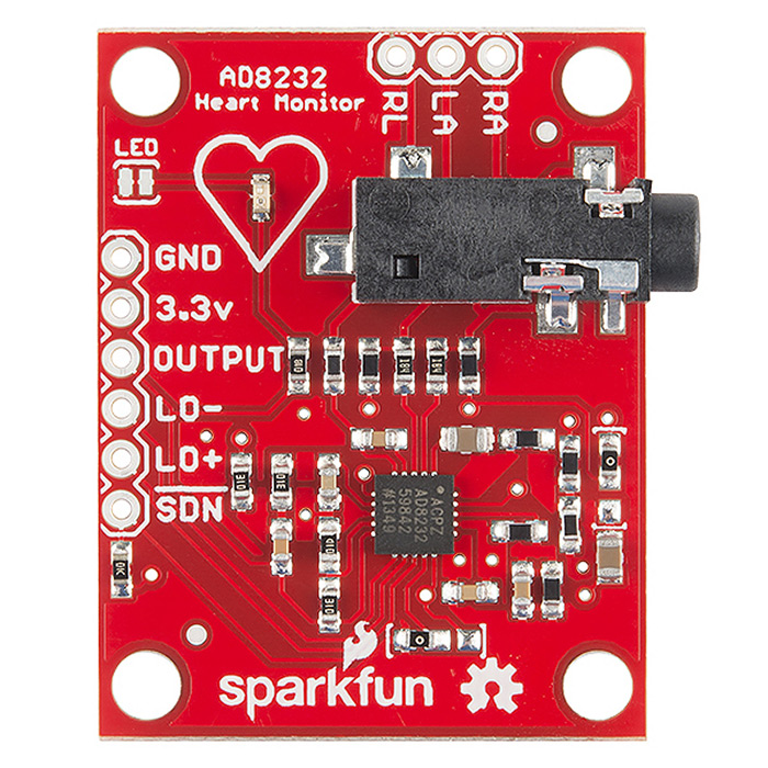 SparkFun Single Lead Heart Rate Monitor - AD8232 - Click Image to Close