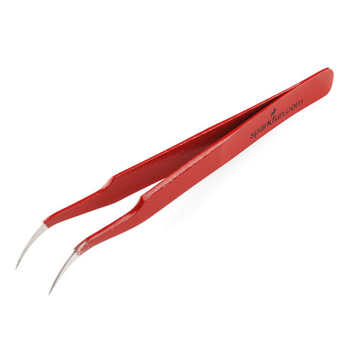 Tweezers - Curved (ESD Safe) - Click Image to Close
