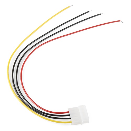 Retired - 4 Pin Molex Connector - Pigtail - Click Image to Close