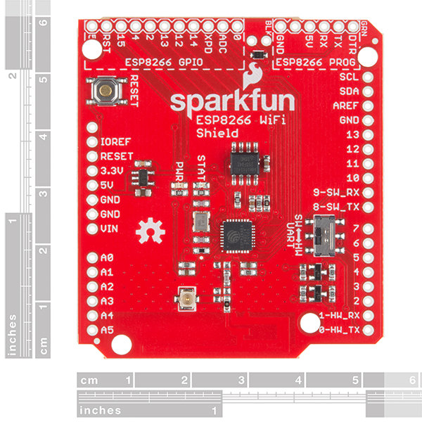 SparkFun WiFi Shield - ESP8266 - Click Image to Close