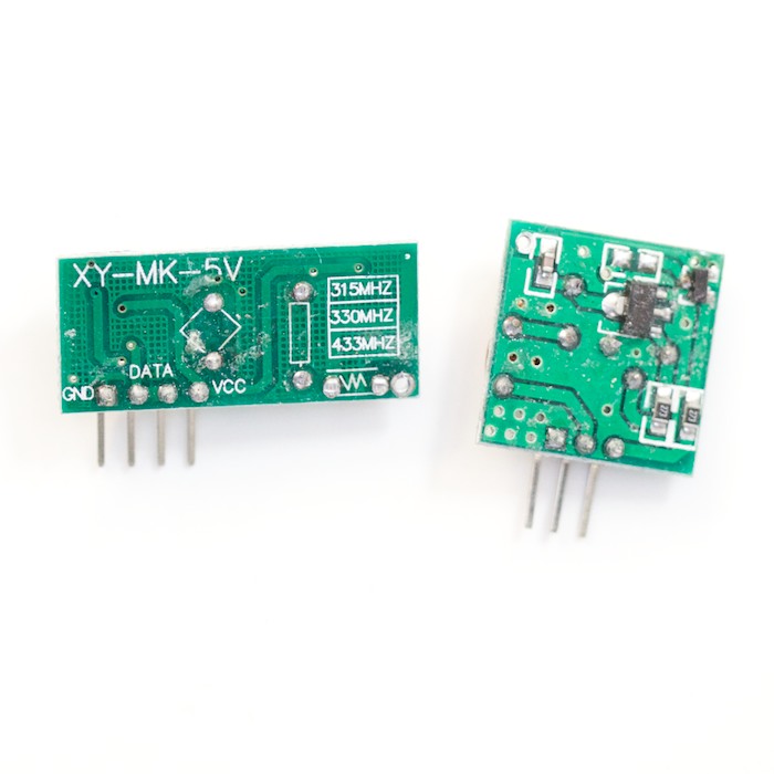 433MHz Wireless Superregeneration Sender and Receiver Modules - Click Image to Close