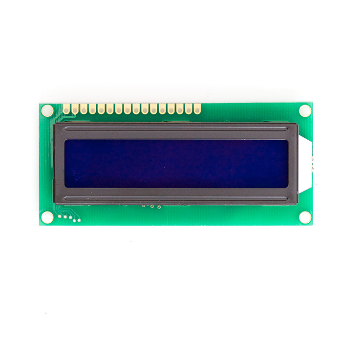 16 x 1 LCD Display (White on Blue) - Click Image to Close