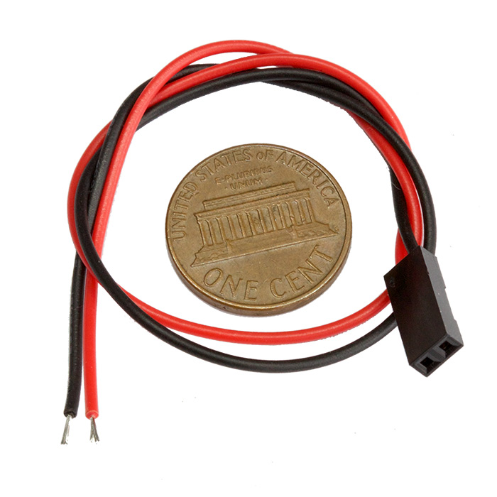 8 Inch Power Cable with Female Headers - Click Image to Close