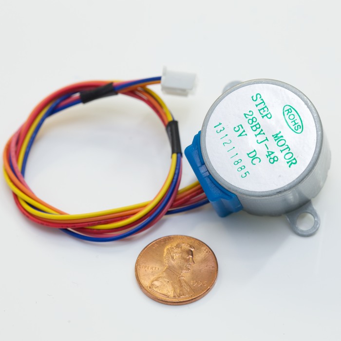 Small Size 5v Stepper with Driver Board - Click Image to Close