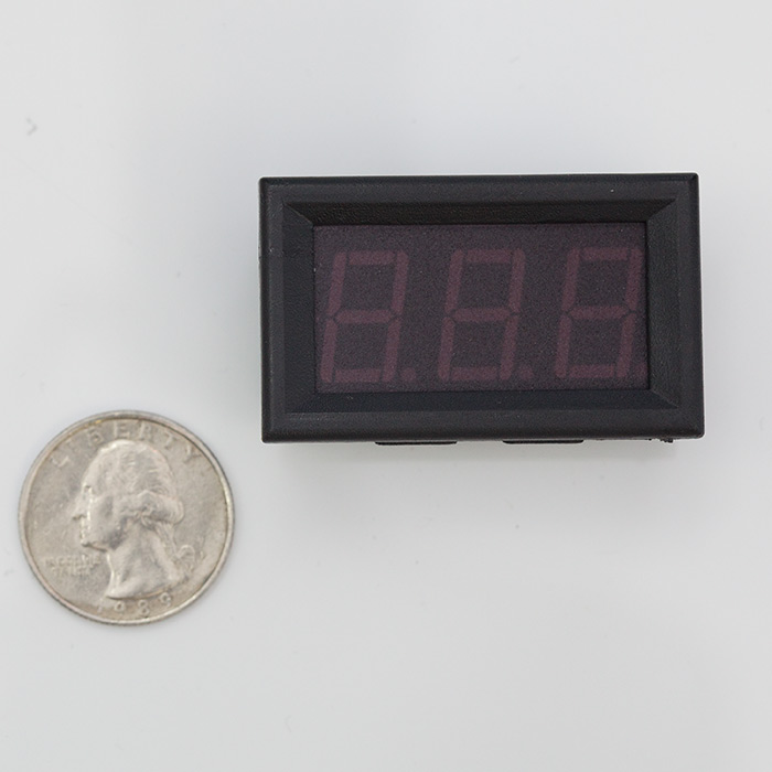 Digital Voltmeter 0 to 99.9 volts DC (Panel Mount) - Click Image to Close