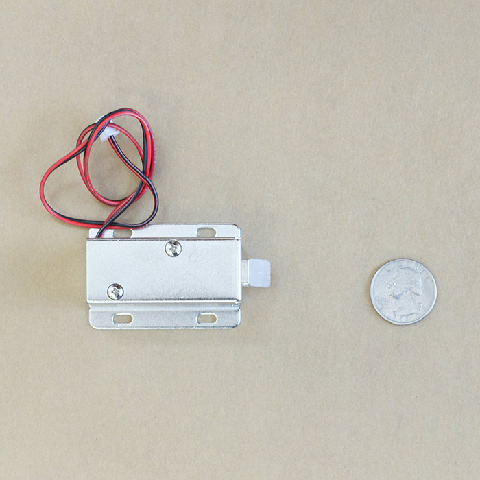 Solenoid with lock style slug -12v - Click Image to Close