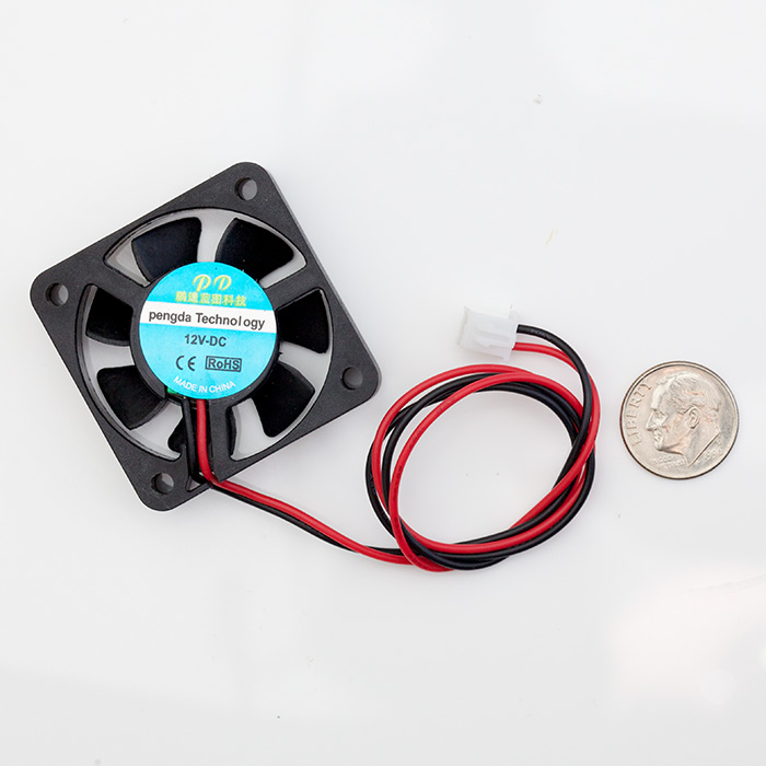 12V Cooling Fan - 40mm x 40mm x 10mm - Click Image to Close