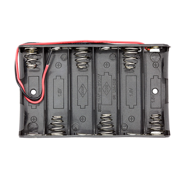 Battery Holder 6 x AA (9v) with leads - Click Image to Close