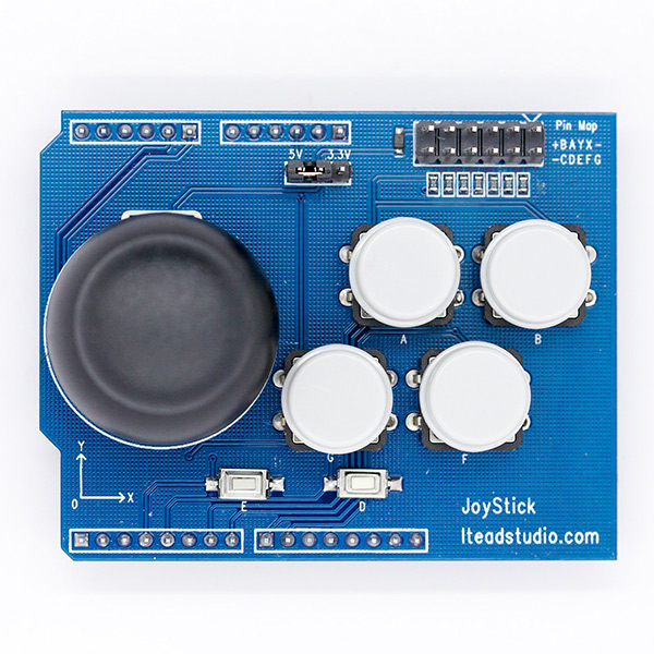 Simple Joystick and Button Shield - Click Image to Close
