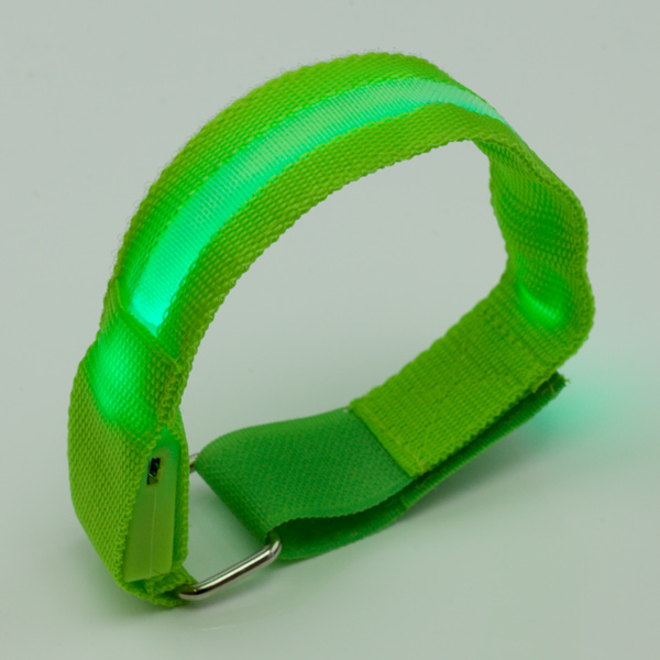 Rechargeable LED Safety Band - BLUE - Click Image to Close