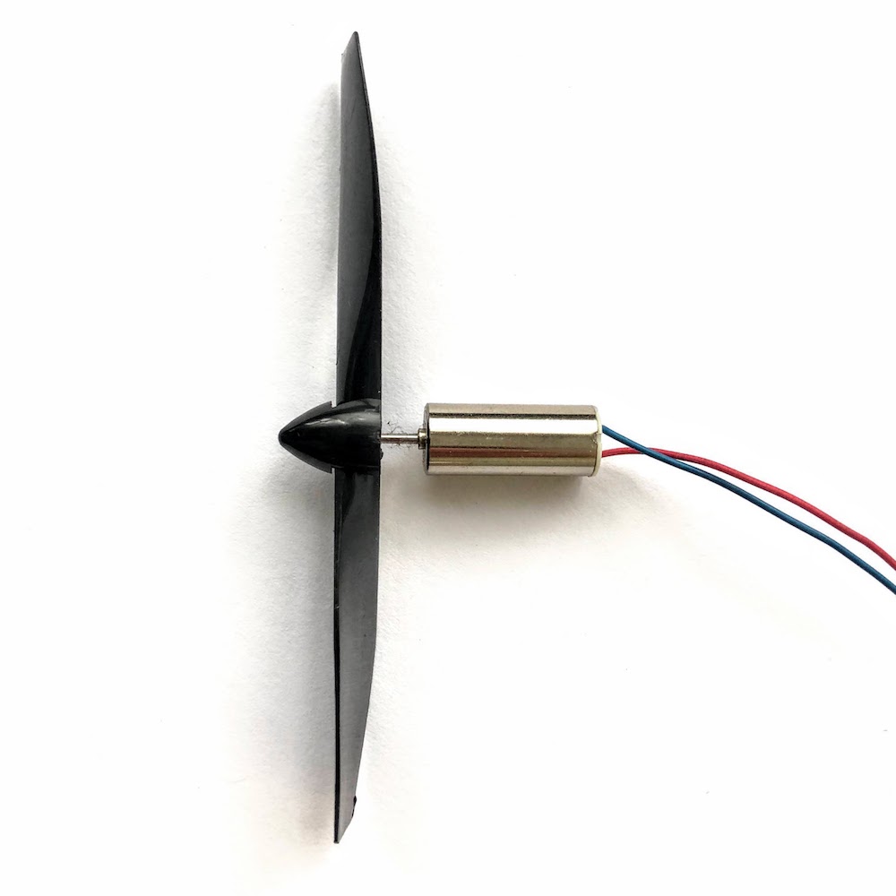 Mini quadcopter motor with propeller - Click Image to Close