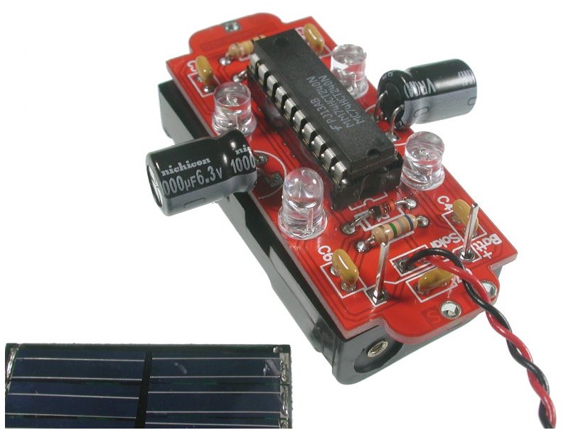 Retired - Solarbotics PumLantern Kit - HAZARD - BLACK - Click Image to Close