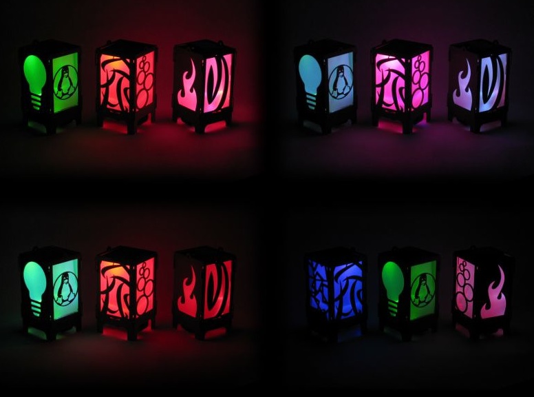 Retired - Solarbotics PumLantern Kit - HAZARD - BLACK - Click Image to Close