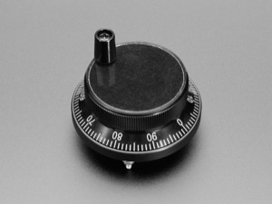 Encodeur rotatif CNC - 100 impulsions par rotation - 60 mm Noir