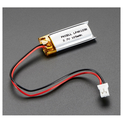 Lithium-ion polymère rechargeable - 3.7V 100mAh