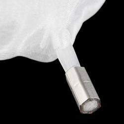 Retraité - Fibre optique Tissu - Blanc (40x75 cm)