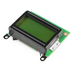 8x2 LCD de caractères de base - Noir sur Vert 5V