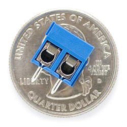 Les bornes à vis 5 mm de hauteur (2-Pin)