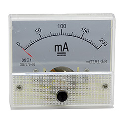 Analog milliampère mètre (0-200ma)