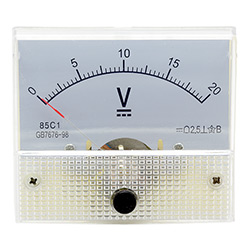 Voltmètre analogique (0-20V DC)