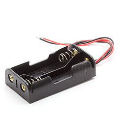 Battery Holder 2 x AA (3v) with leads