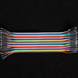40 Pin Premium Ribbon Jumper Wire - Male to Male 7 inch