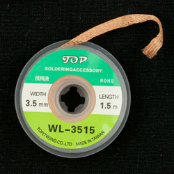 Solder Wick 3.5mm wide 1.5m long - Generic